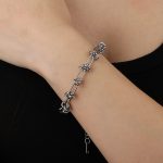 Custom Personality Adjustable 18K Gold Plated Knot Chain Bracelet for Women