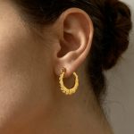 Manufactures Fashion Vintage Stainless Steel Hoop Earrings for Women