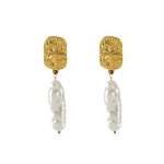 Bespoke Manufacturer French Vintage Eight-pointed Star Long Pearl Earrings for Women