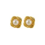 Custom Order Vintage Stainless Steel Pearl Stud Earrings Set for Women