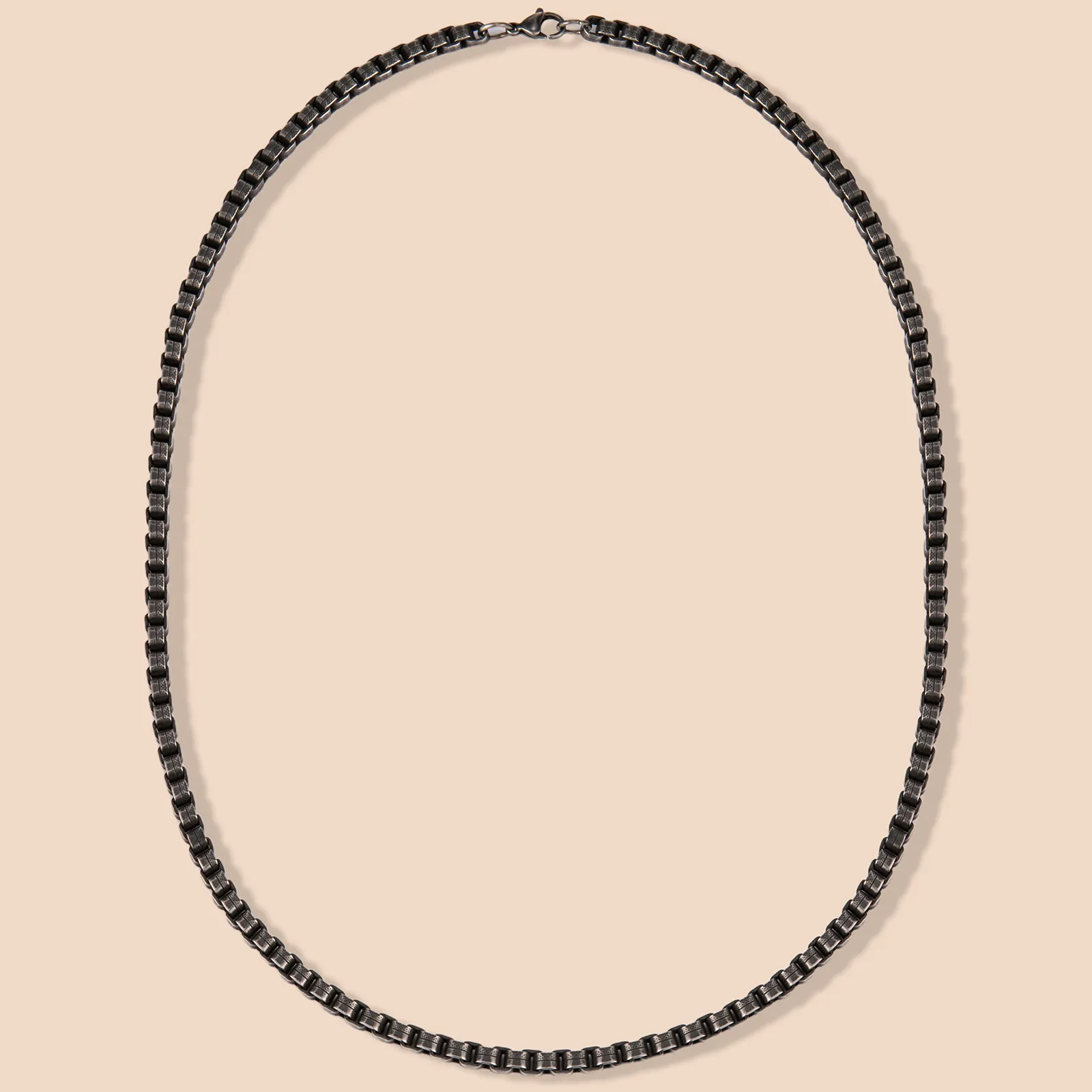 316L stainless steel box chain customized logo