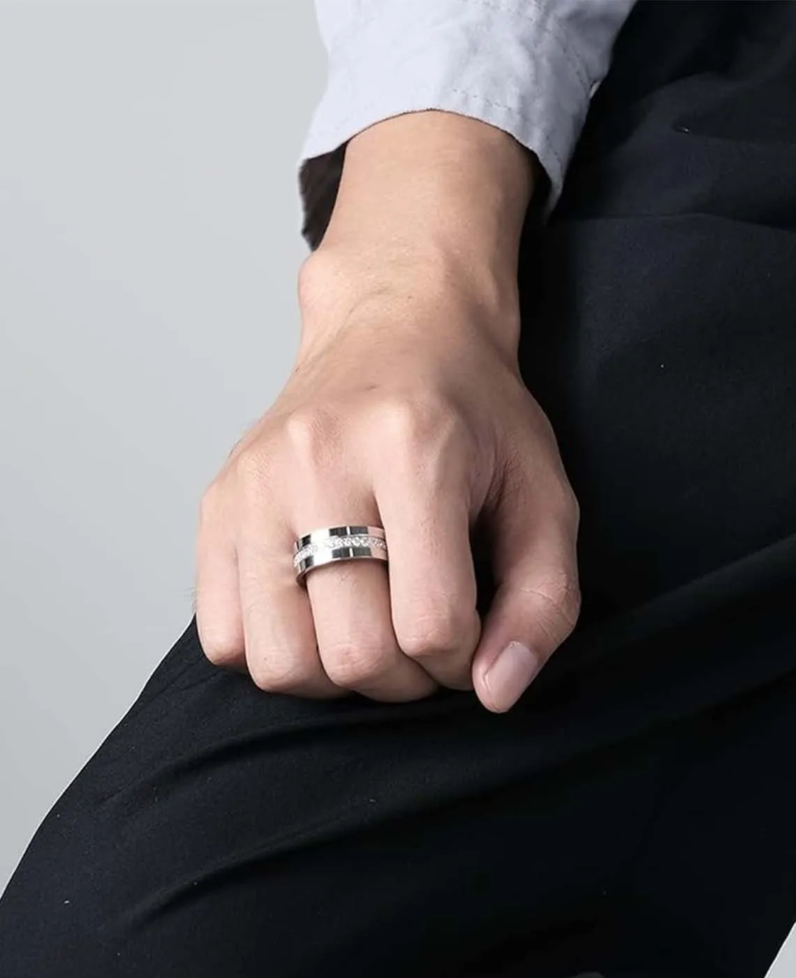 Custom Men's Wedding Stainless Steel Ring