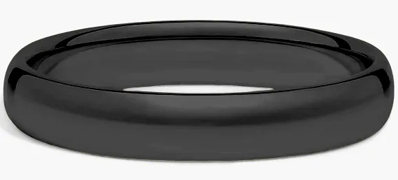 Custom Stainless Steel Ring Electroplating Colors-black