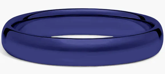 Custom Stainless Steel Ring Electroplating Colors-bule