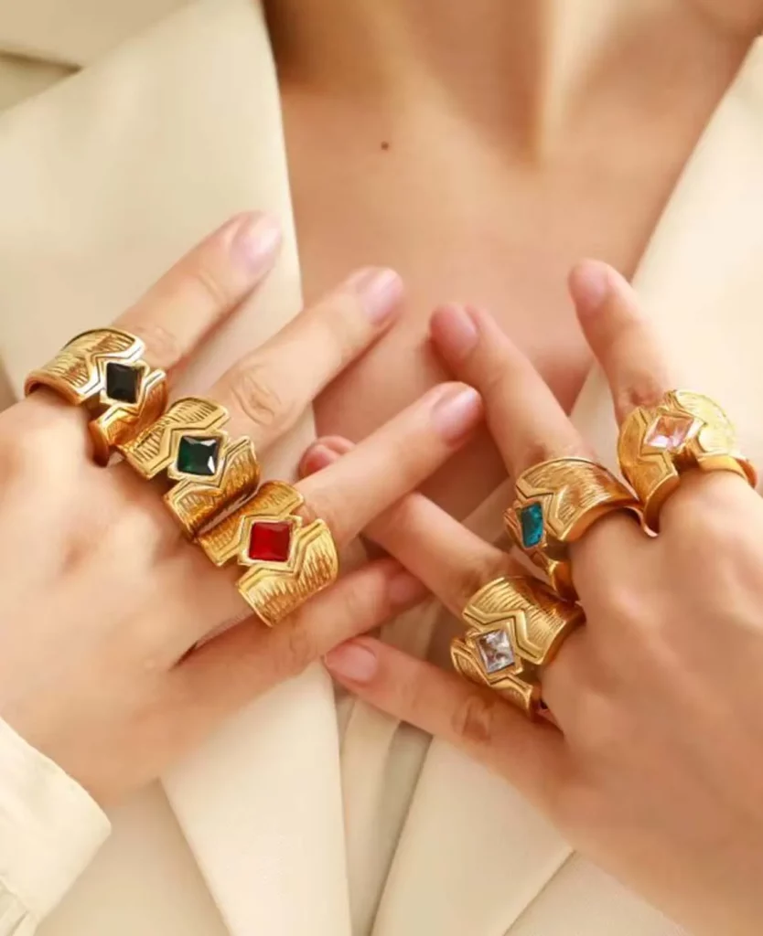 Custom Women's Social Party Stainless Steel Ring