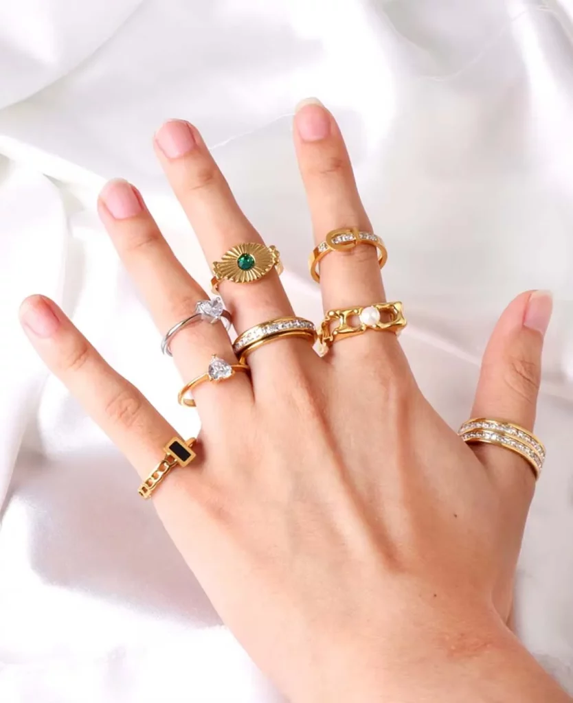 Custom Women's Social Party Stainless Steel Ring