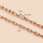 Custom stainless steel u-shaped handmade chain necklace clasp manufacturing