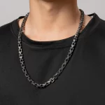 Geometric stainless steel chain necklace for men China Jewelry Factory