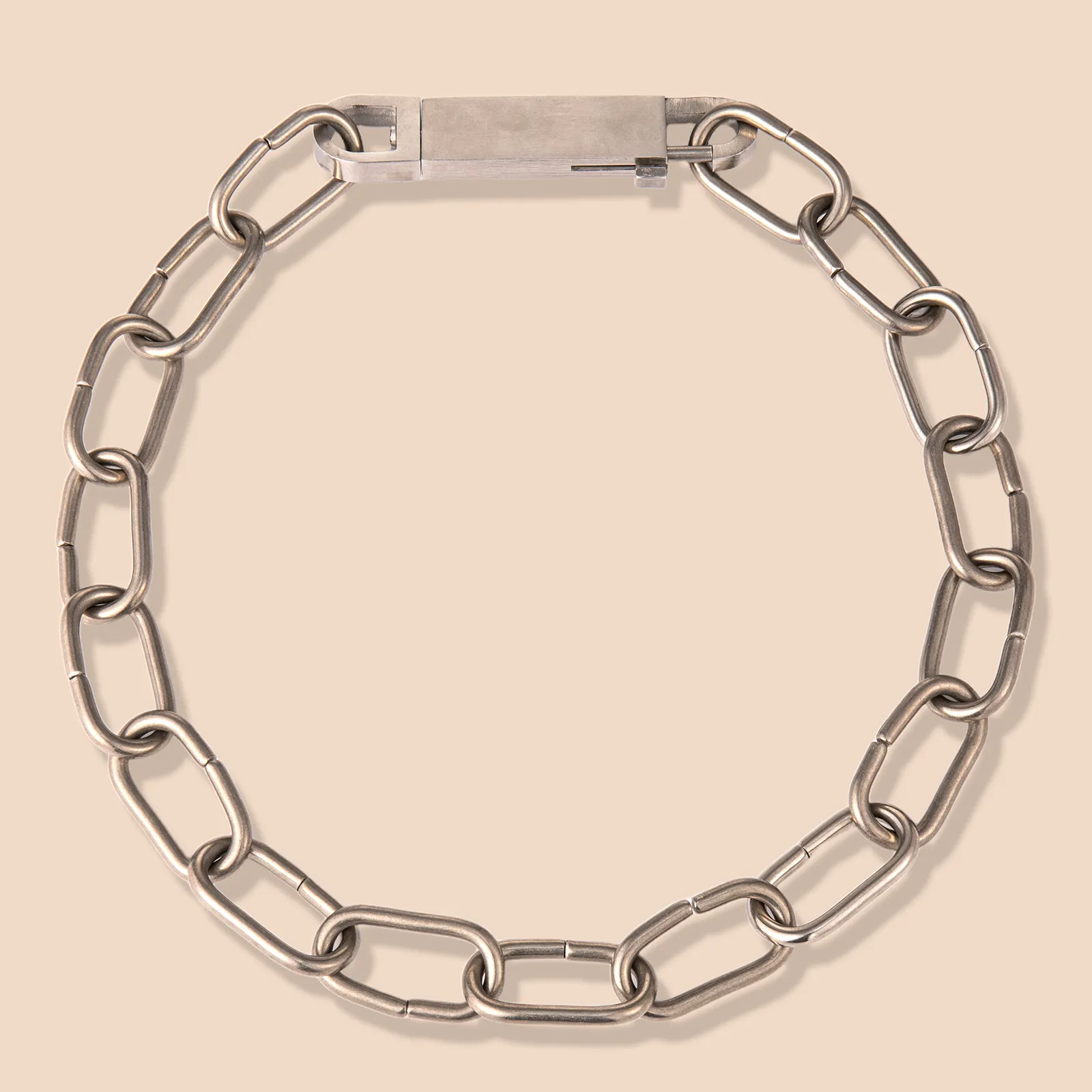 Heavy oval Cable Stainless Steel Chain Necklace leading manufacturer