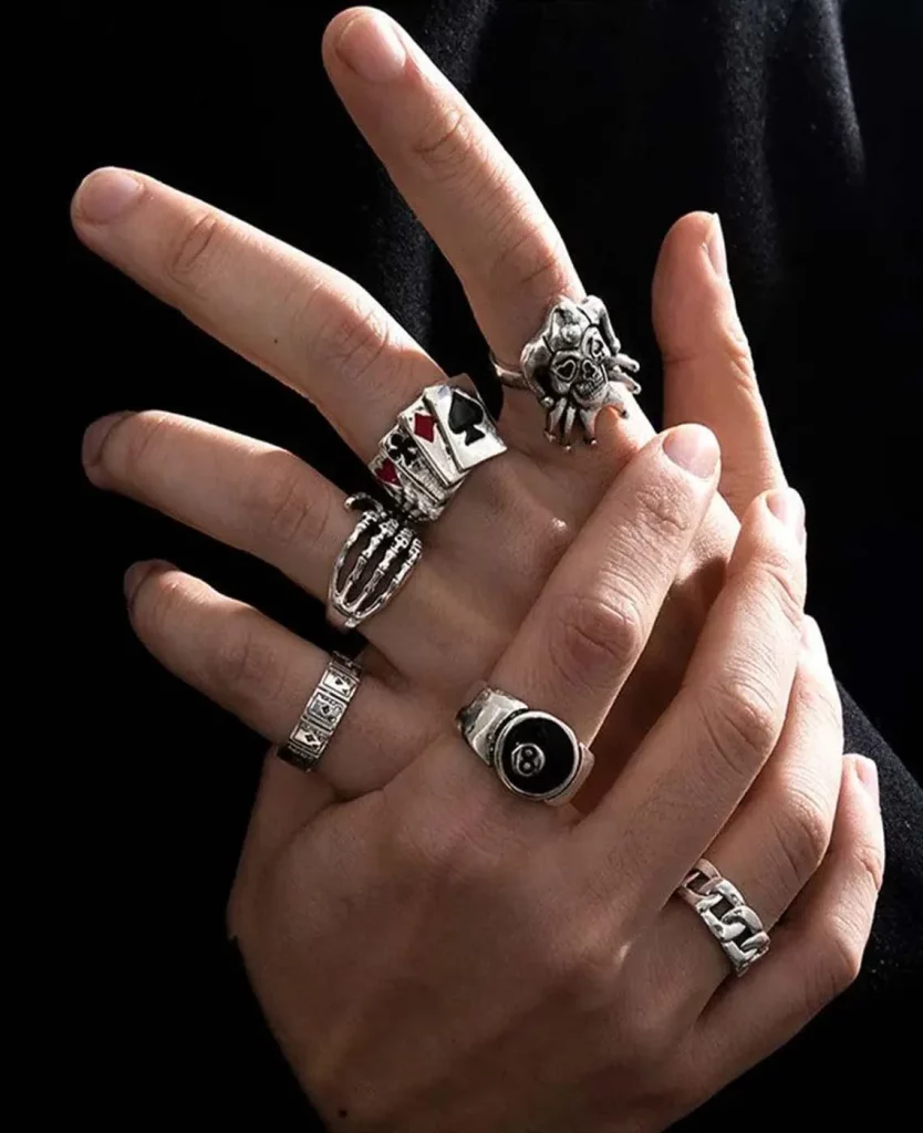 Men's Street Punk Stainless Steel Ring