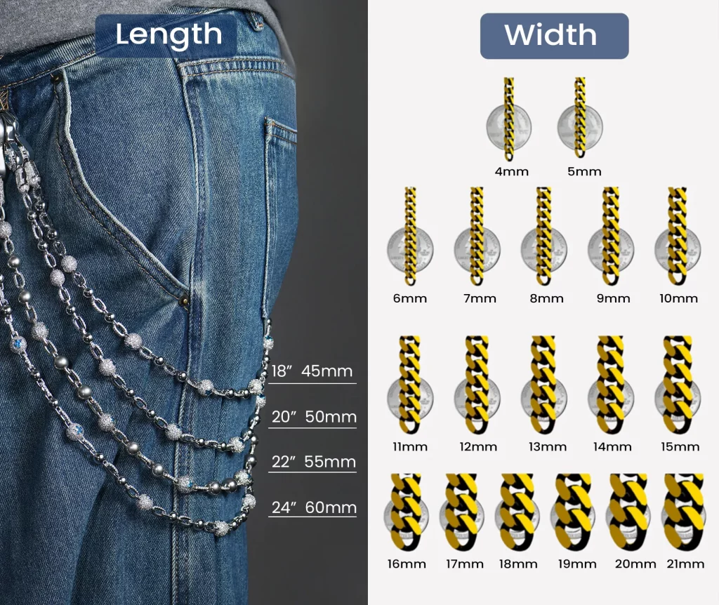Metal Pant Chain Specification with ODM experience