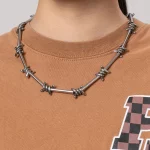 OEM ODM barbed wire necklace for women supplier in China