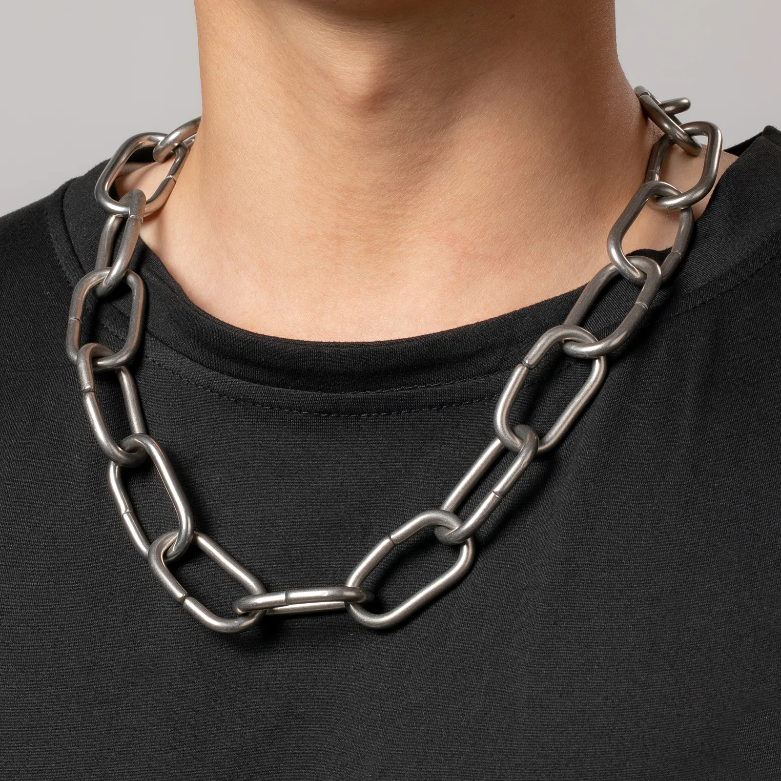 Heavy oval Cable Stainless Steel Chain Necklace leading manufacturer