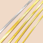 OEM ODM stainless steel flat snake chain necklace manufacturing