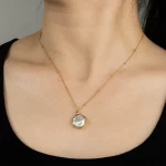 OEM ODM stainless steel round pearl pendant gold chain necklace manufacturing