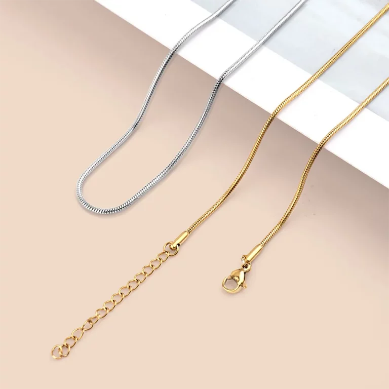 OEM ODM stainless steel round snake chain necklace manufacturer