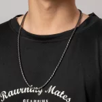 Stainless steel twist chain necklace source factory for men