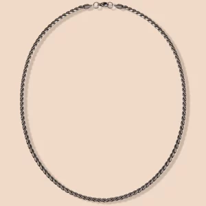 Vintage twist chain necklace jewelry plant