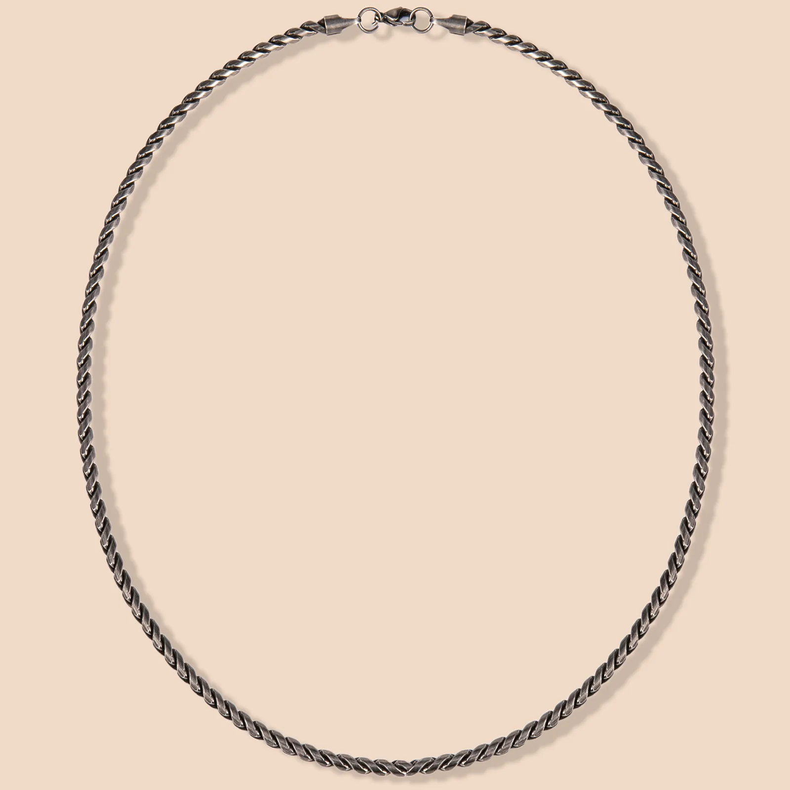 Vintage twist chain necklace jewelry plant