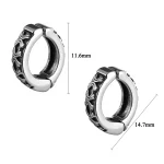 316 Stainless Steel Vintage Ear Clip Size 11,6mm*14.7mm