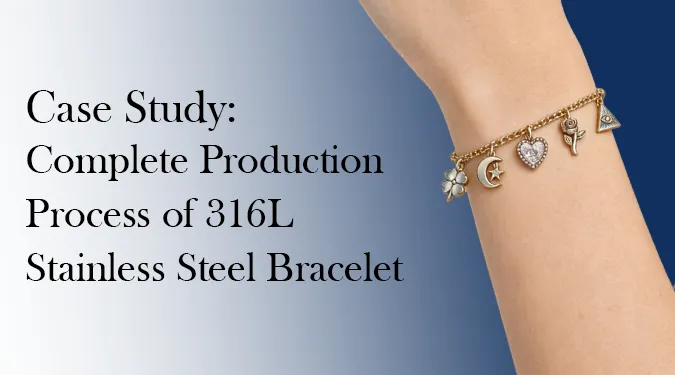 316L stainless steel charms bracelet
