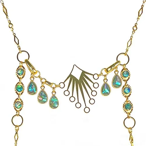 Abalone Shell Body Chain with Stainless Steel for Women