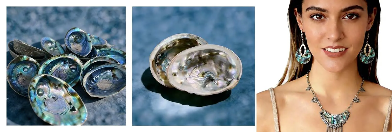 Abalone Shell Jewelry with stainless steel