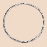 Bulk custom stainless steel curb chain necklace direct factory in China