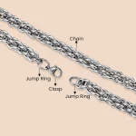Custom accessories of stainless steel round o-chain necklace manufacturer