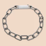 Custom chunky stainless steel paperclip chain necklace leading manufacturer