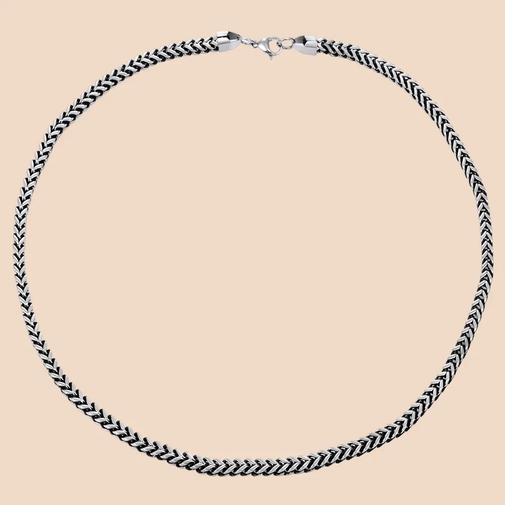 Personalized antique silver foxtail chain necklace direct factory