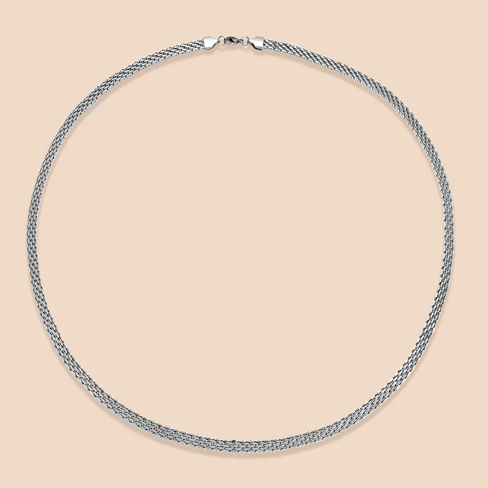 Direct supplier stainless steel mesh chain necklace for men