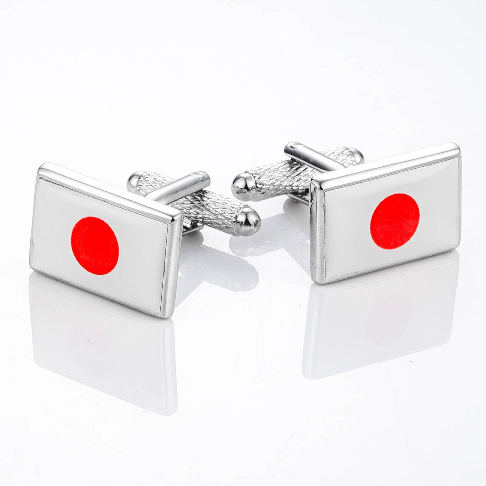 Customizable Japanese-Flag-Cufflinks Factory for jewelry brand