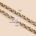 Customizable accessories of byzantine biker chain necklace direct factory