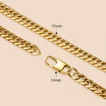 Customizable accessories of stainless steel heavy Cuban chain necklace supplier