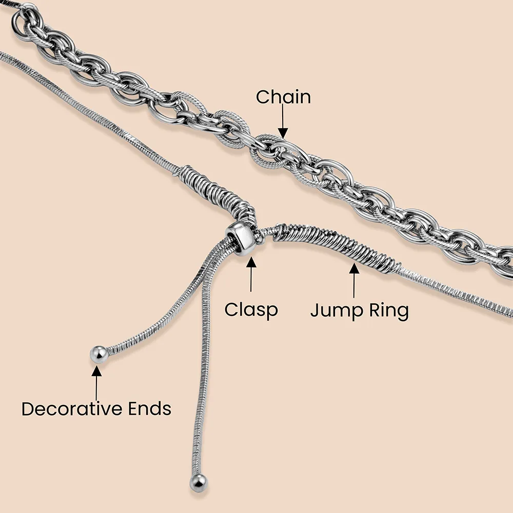 Customizable silver stainless steel O-chain necklace supplier