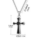 Customizable size of stainless steel cross memorial locket necklace for retailers