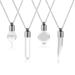 Customize shape of stainless steel urn locket necklace for retailers
