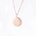 Direct factory 316L stainless steel pattern photo locket necklace for wholesaler
