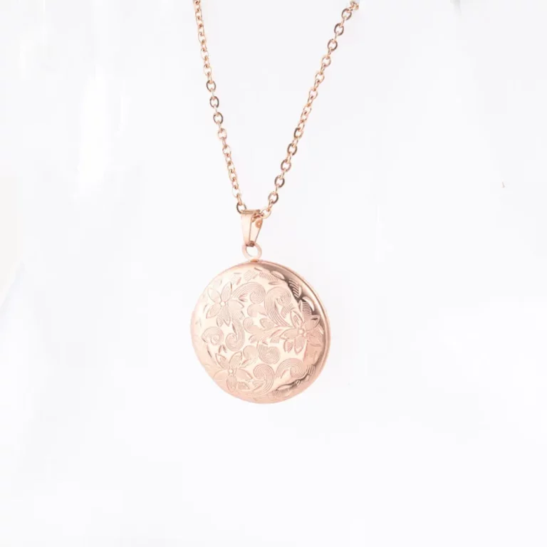 Direct factory 316L stainless steel pattern photo locket necklace for wholesaler