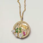 Direct factory charm locket necklace with initial and heart for e-commerce stores