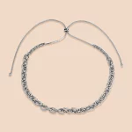 Direct source silver adjustable O-chain necklace manufacturing