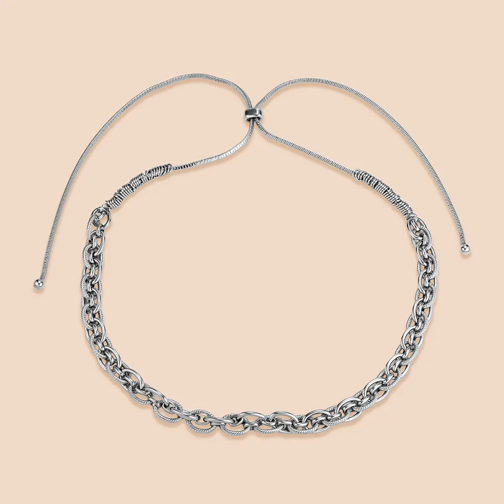 OEM stainless steel adjustable O-chain necklace for women factory