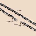 Direct supplier accessories of byzantine stainless steel chain necklace