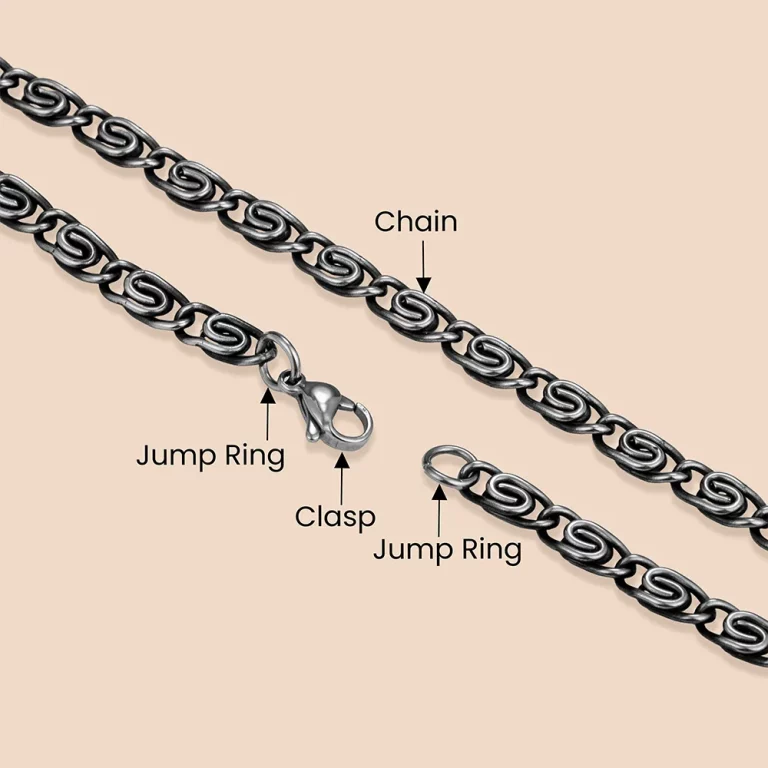 Direct supplier accessories of byzantine stainless steel chain necklace