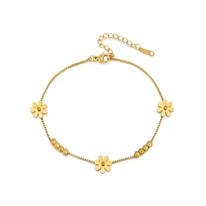 stainless steel flower bracelet jewelry manufacturers