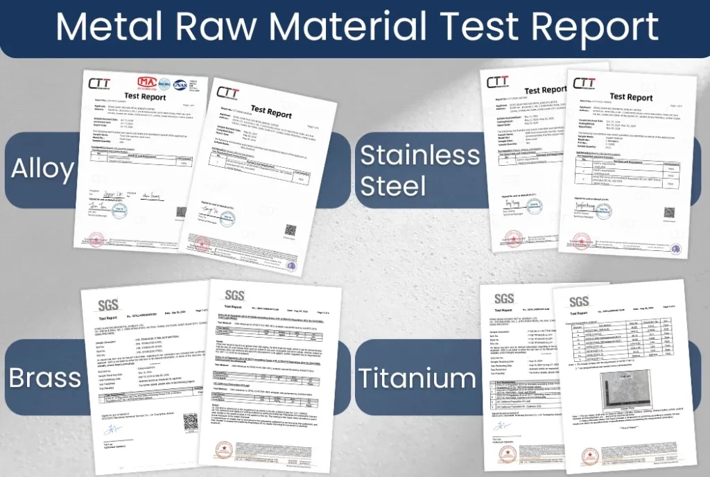 Haosen Metal Raw Material Test Report