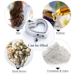 Heart pet hair and ashese locket necklace stainless steel for fashion brands