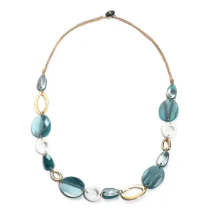 Irregular resin and alloy necklace manufacturing for wholesalers