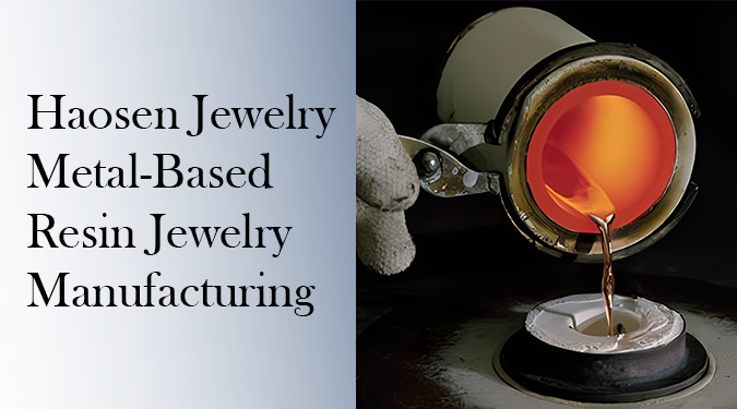 Metal based resin jewelry manufacturer for fashion brands
